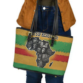 Roots of Resistance Leather Tote Bag
